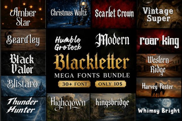 Download Modern Blackletter Mega Bundle - Premium Bundle